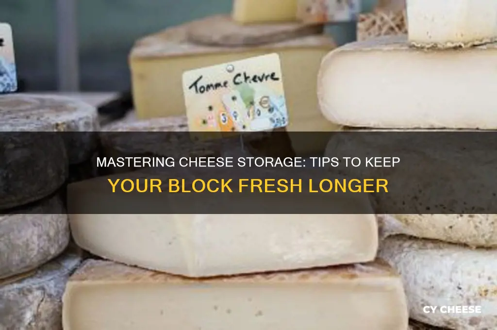 how to keep a block of cheese fresh