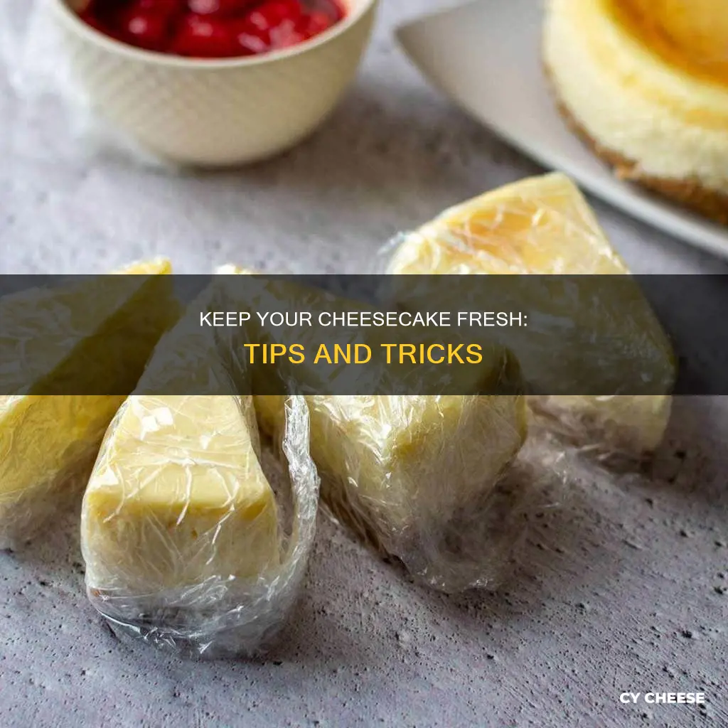 how to keep a cheese cake from going bad