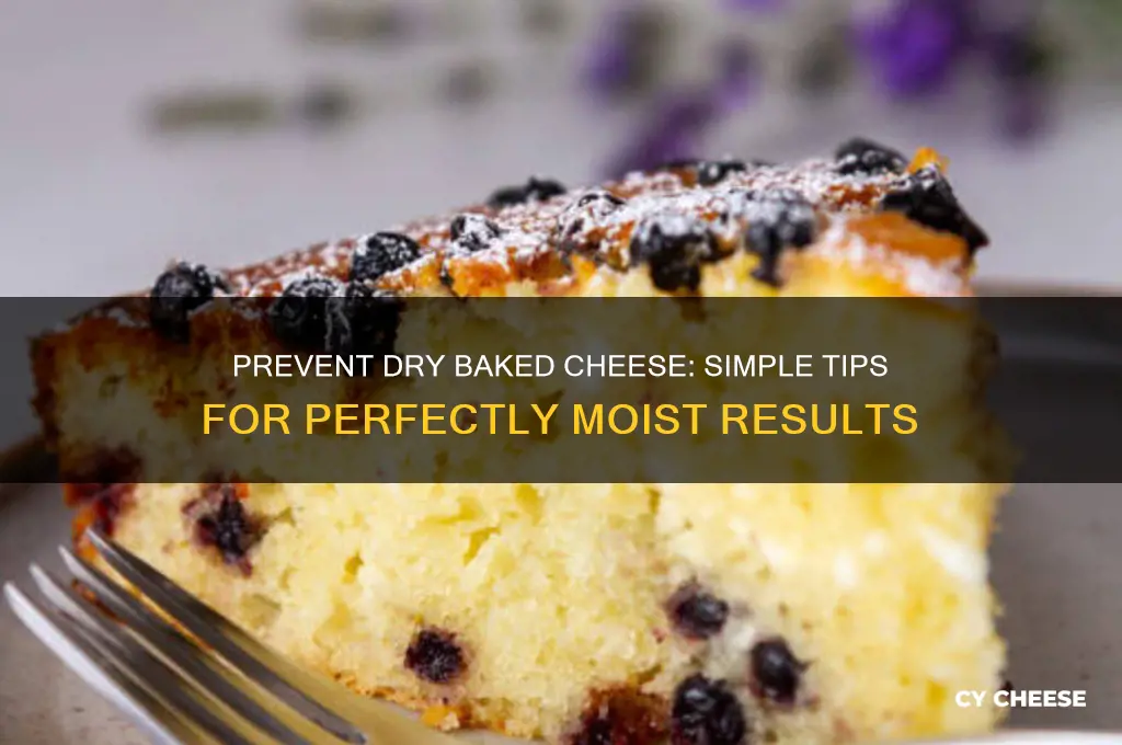 how to keep baked cheese from drying out