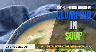Preventing Cheddar Clumps in Soup