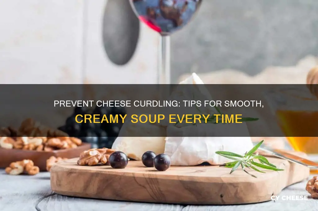 how to keep cheese from curdling in soup