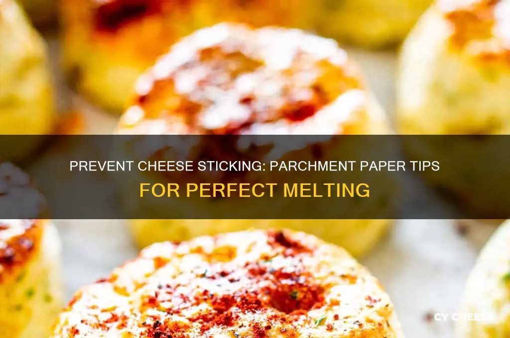 how to keep cheese from sticking to parchment paper
