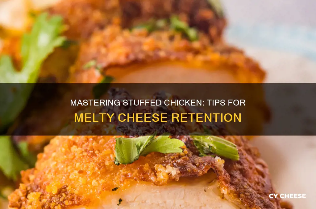 how to keep cheese in stuffed chicken breast