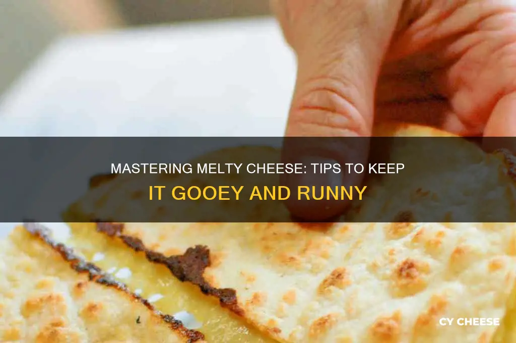 how to keep cheese runny