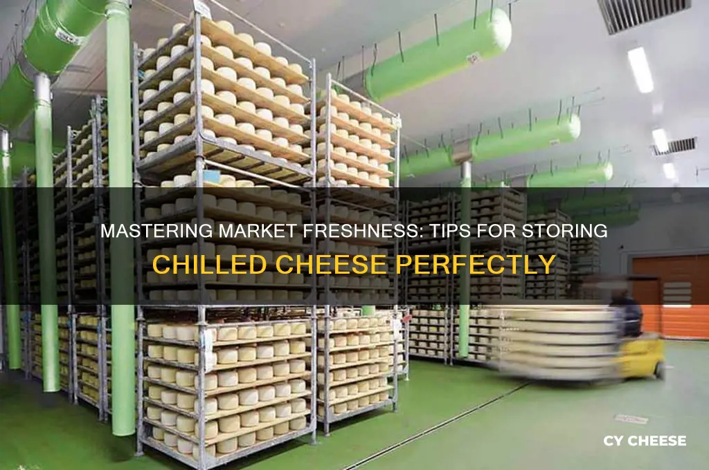 how to keep chilled cheese on a market