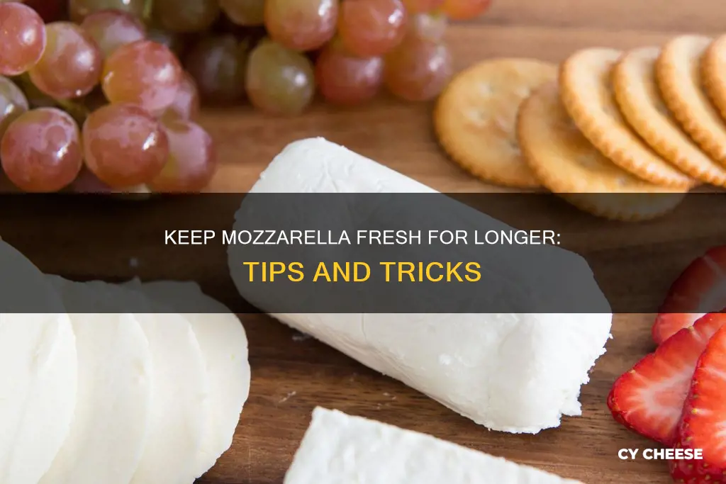 how to keep mozzarella cheese longer