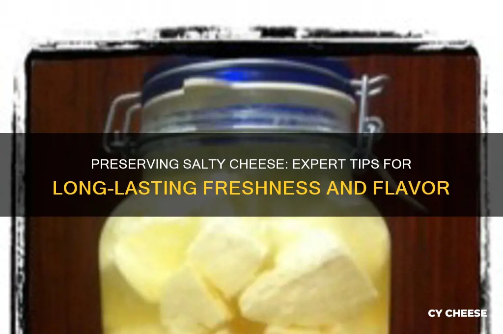 how to keep salty cheese