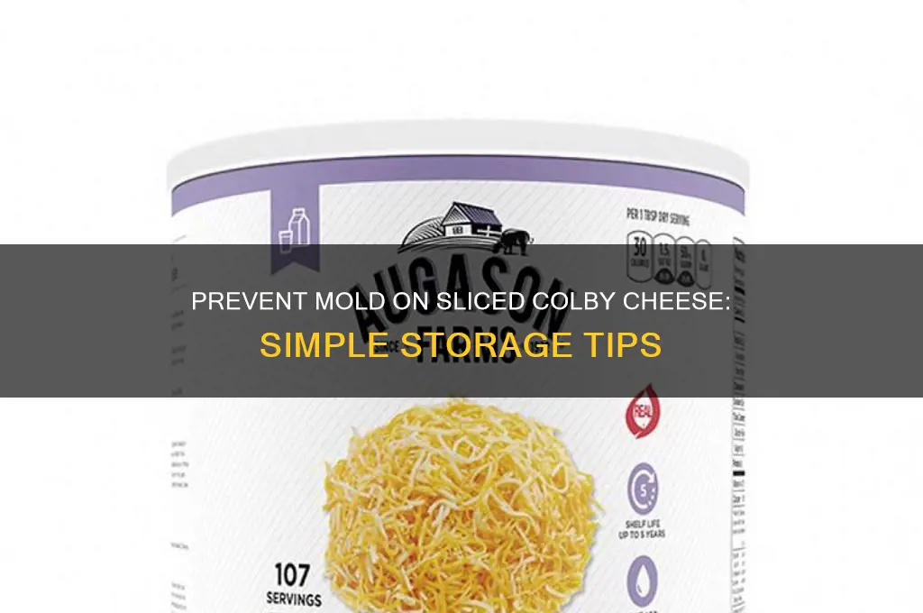 how to keep sliced colby cheese from molding
