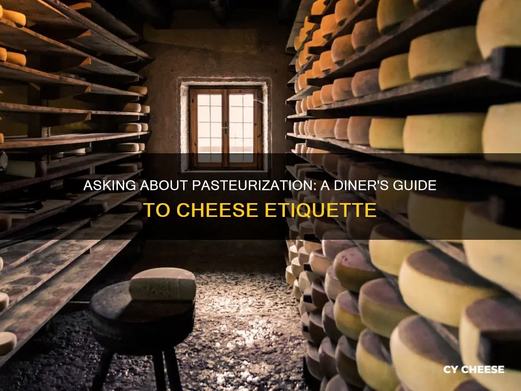 how to kindly ask if cheese is pasteurized at restaurant