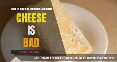 Spotting Cheddar's Spoilage: A Guide to Knowing When Shredded Cheese Goes Bad