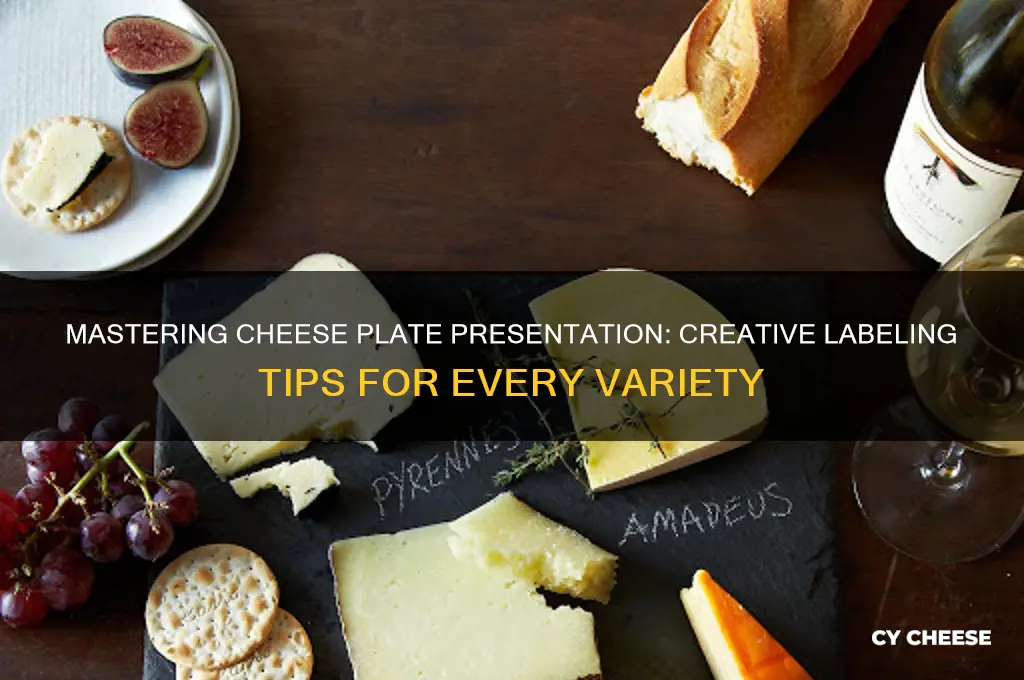 how to label cheeses on a cheese plate