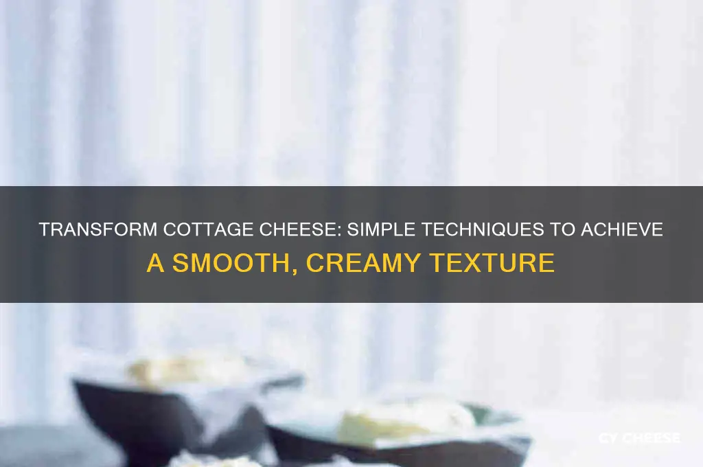 how to liquify cottage cheese