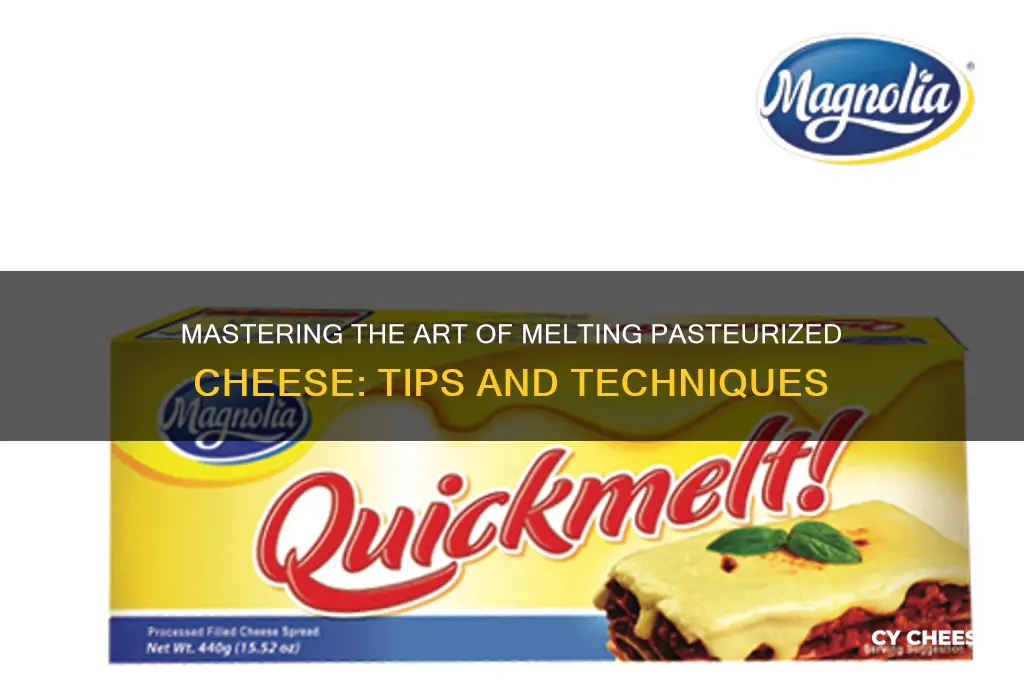 how to liquify pasteurized cheese