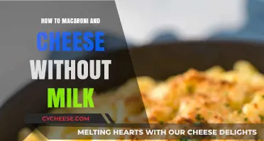 Mac and Cheese Without Milk: A Quick Guide