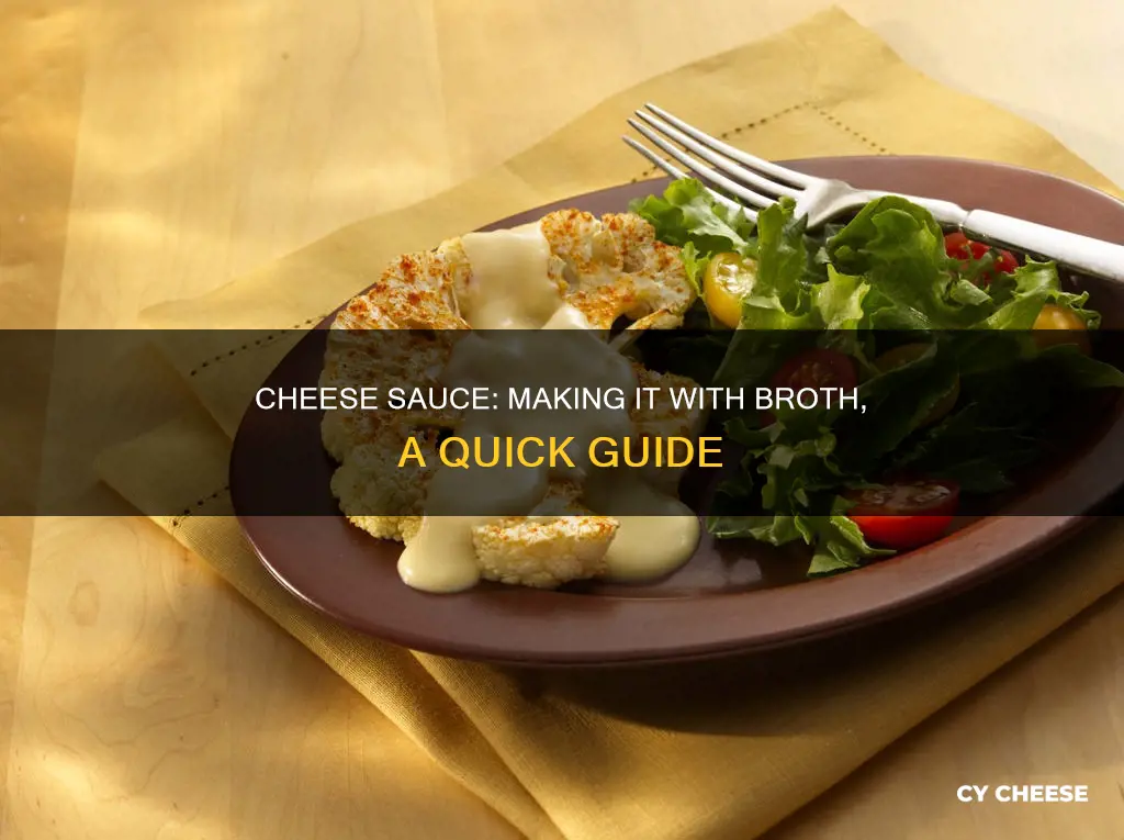 how to made cheese sauce with broth