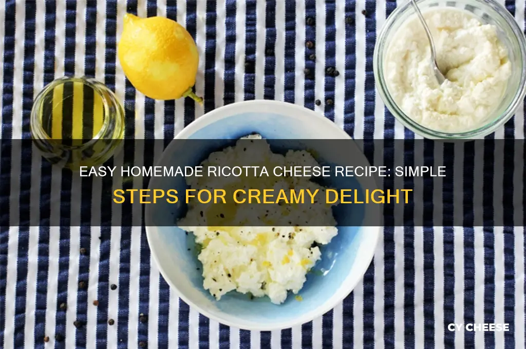 how to mae ricotta cheese