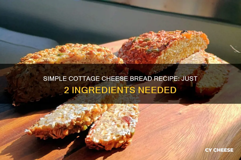 how to make 2 ingredient cottage cheese bread