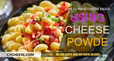 Cheese Powder: Make a Quick Cheese Sauce