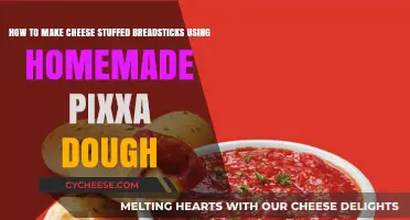 Cheesy Breadsticks: Homemade Pizza Dough, Stuffed with Cheese