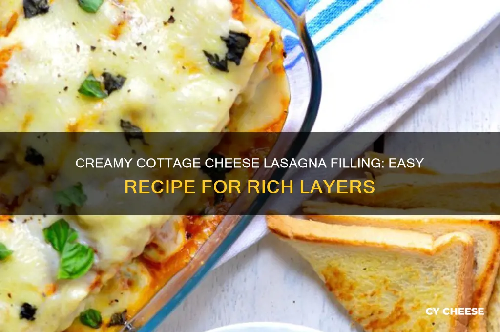 how to make cottage cheese filling for lasagna