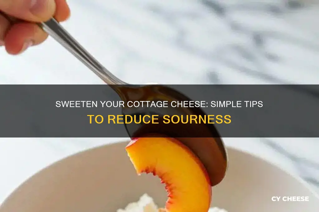 how to make cottage cheese less sour