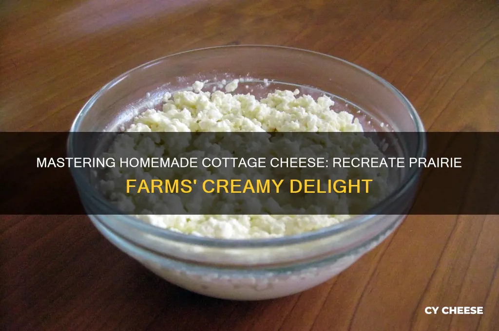 how to make cottage cheese like prarie farms