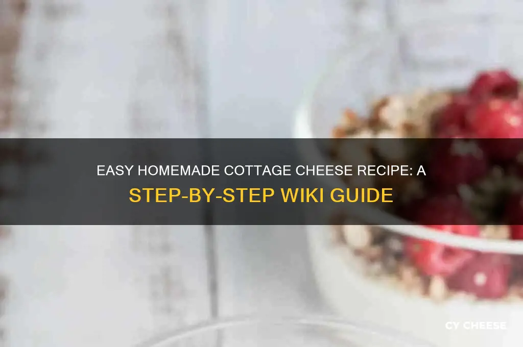 how to make cottage cheese wiki