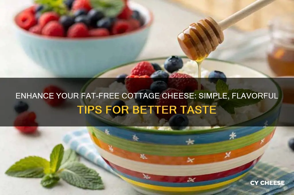 how to make fat free cottage cheese taste better