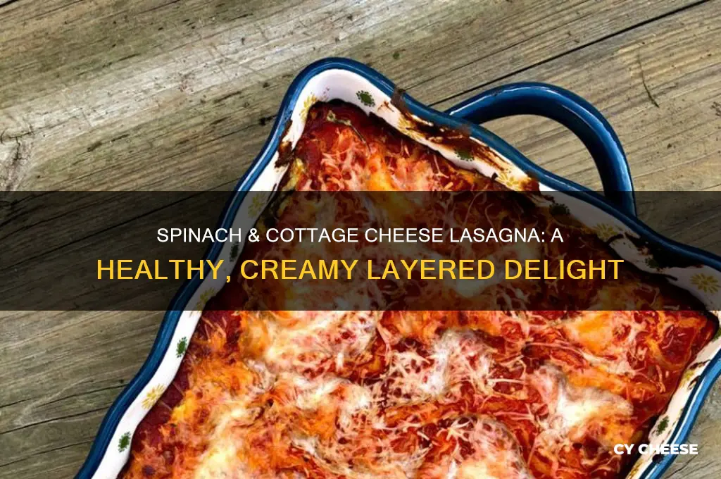 how to make lasagna with spinach and cottage cheese