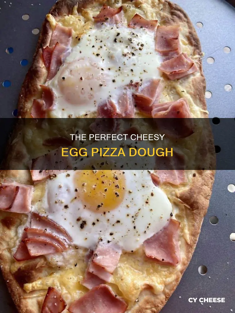 how to make pizza dough using eggs and cheese