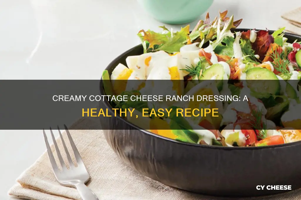 how to make ranch dressing with cottage cheese