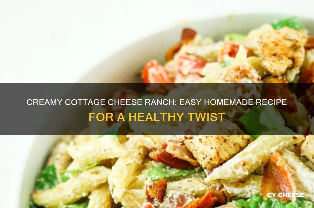 how to make ranch with cottage cheese