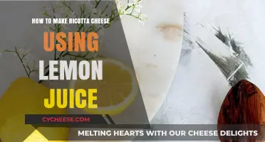 Making Ricotta Cheese: Lemon Juice Method