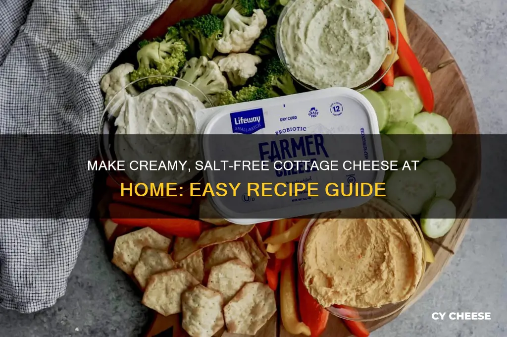 how to make salt free cottage cheese