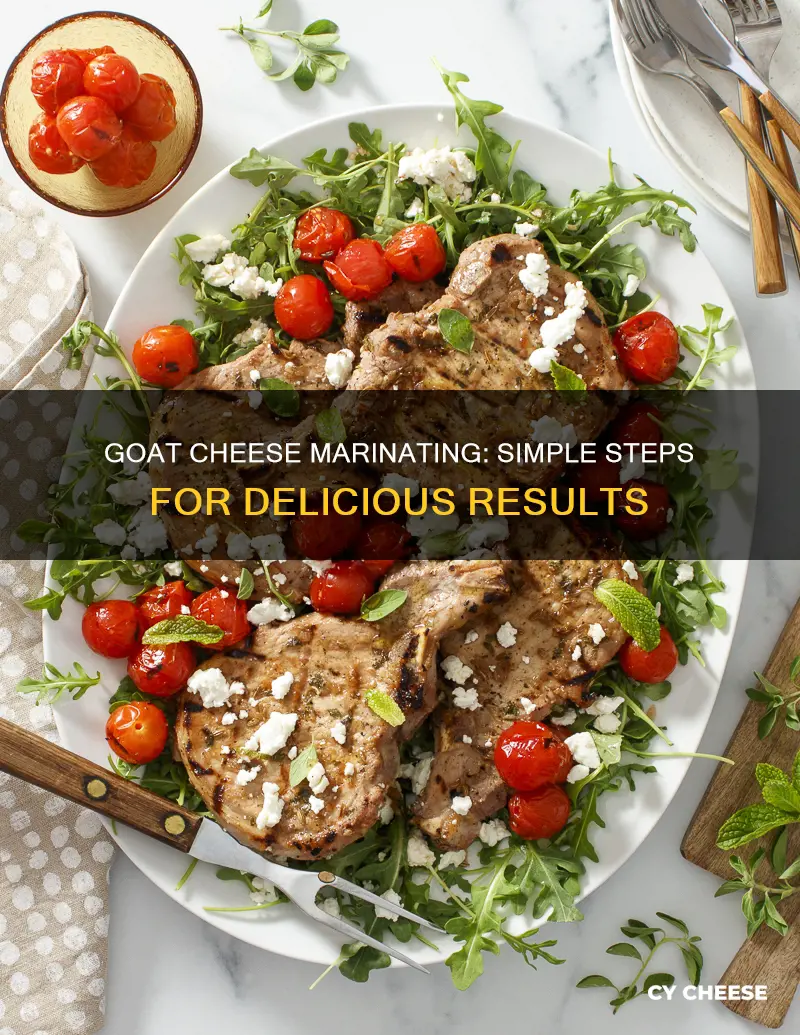 how to marinate goat cheese