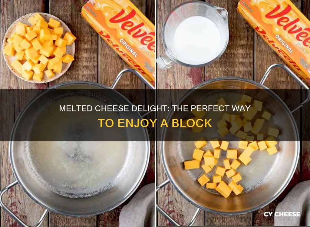 how to melt a block of caso cheese
