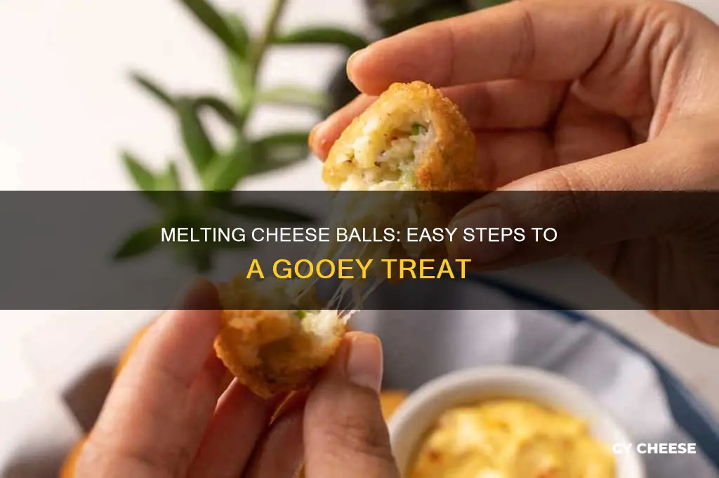 how to melt a cheese ball