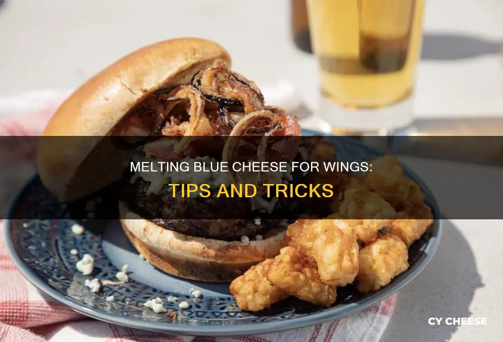 how to melt blue cheese for wings