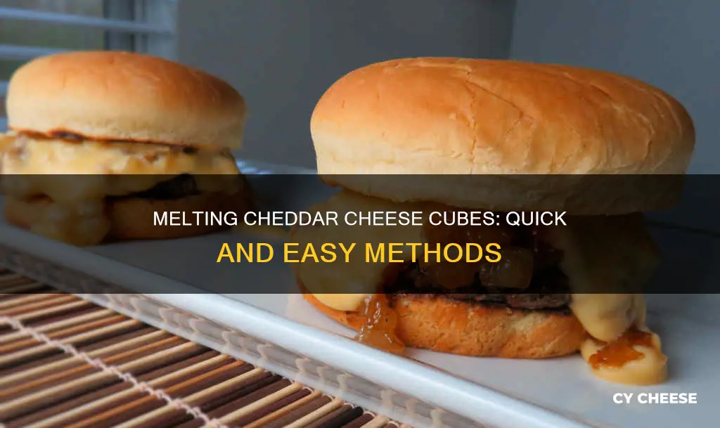 how to melt cheddar cheese cubes