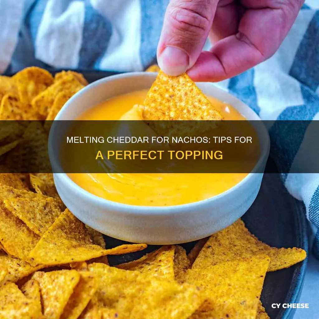 how to melt cheddar cheese for nachos