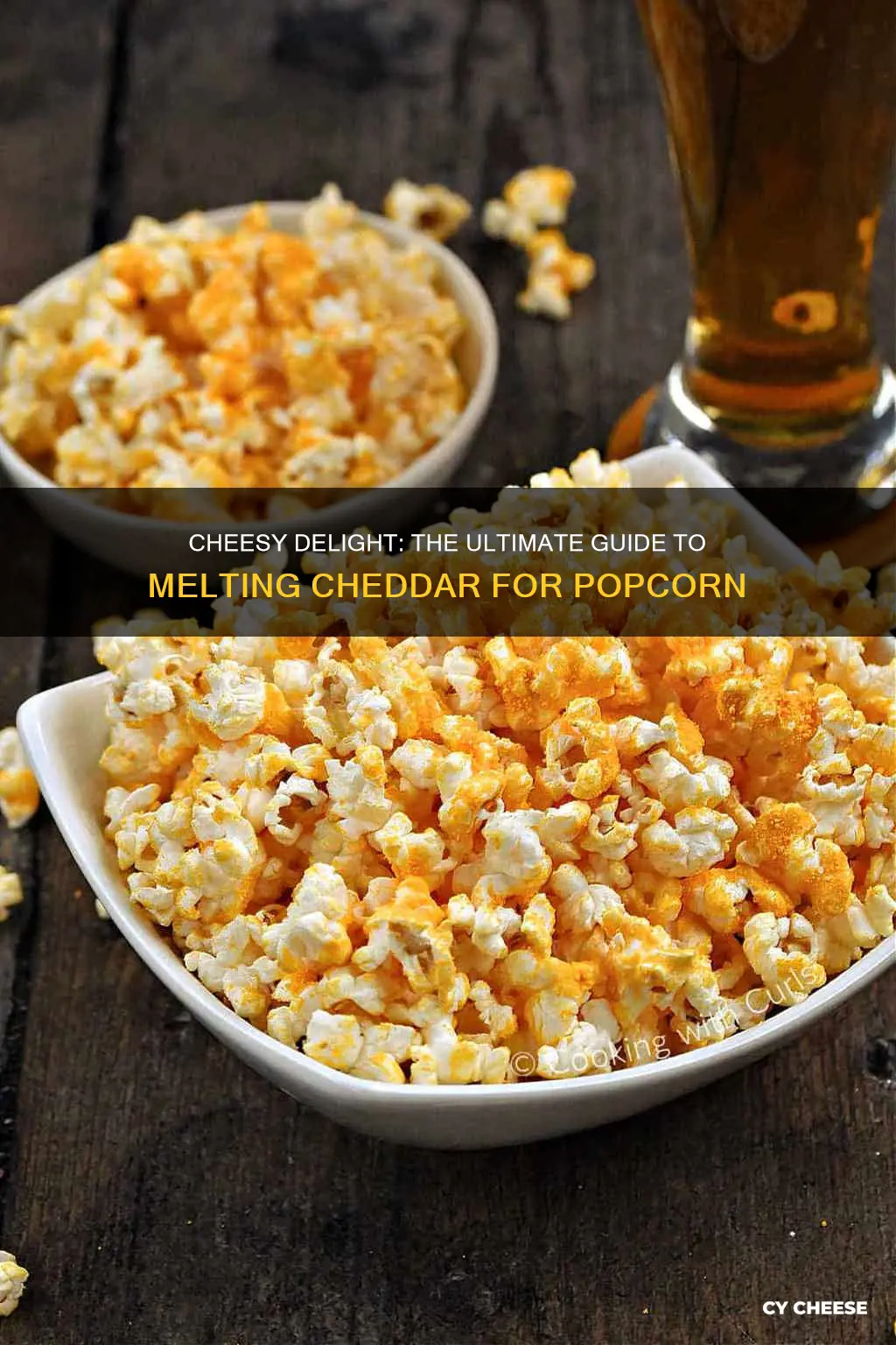 how to melt cheddar cheese for popcorn