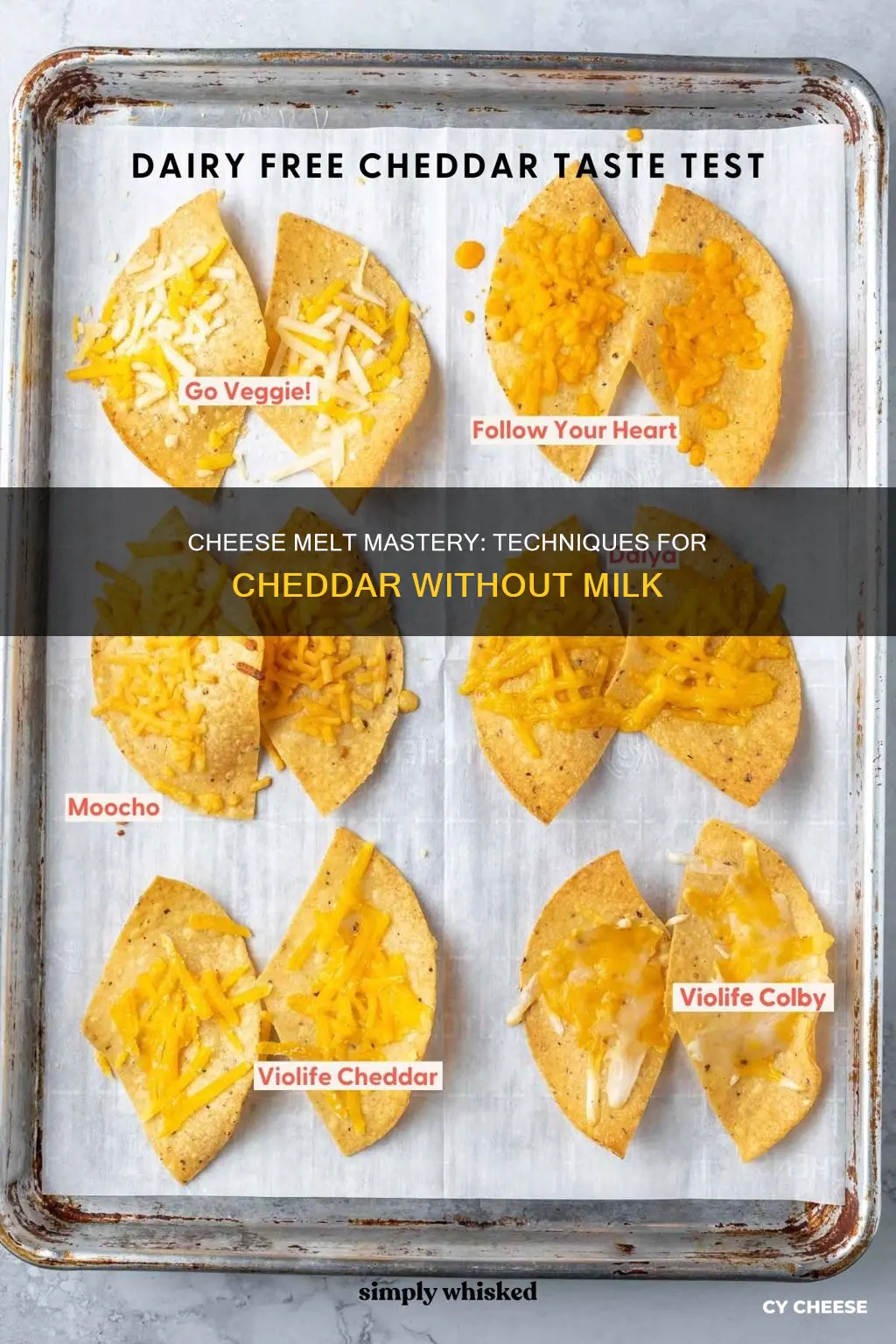 how to melt cheddar cheese without milk