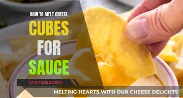 The Perfect Cheesy Sauce: Melting Cheese Cubes