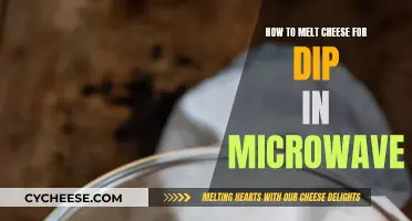 Quick Cheesy Dip: Melting Cheese in the Microwave