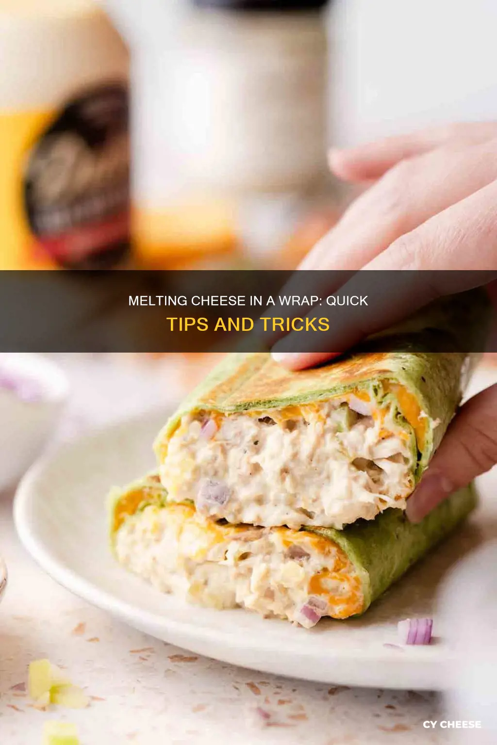 how to melt cheese in a wrap