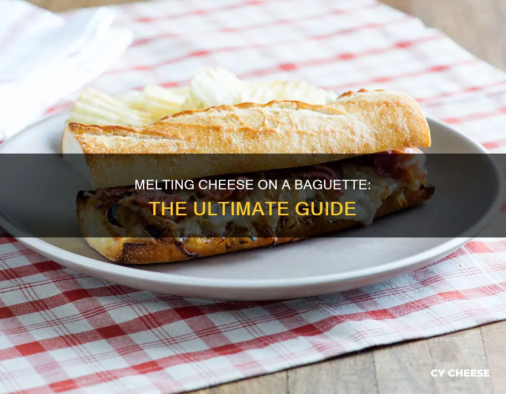 how to melt cheese on a baguette