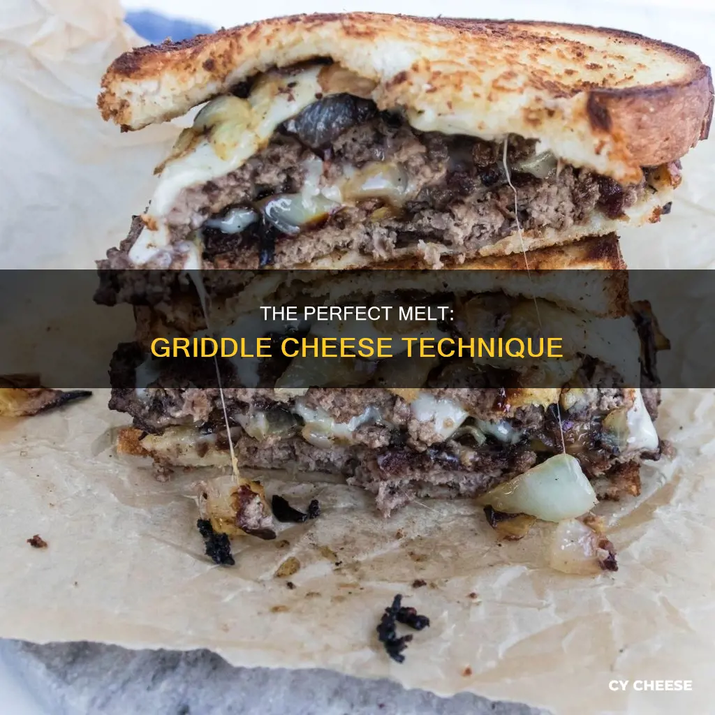how to melt cheese on a griddle