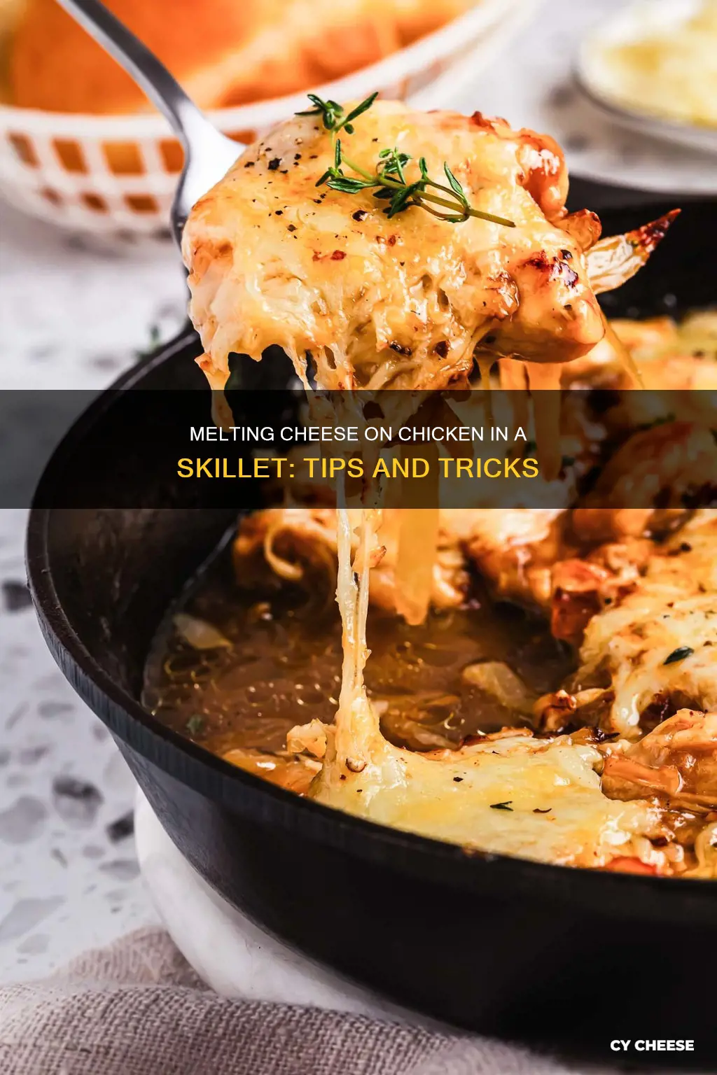 how to melt cheese on chicken in skillet
