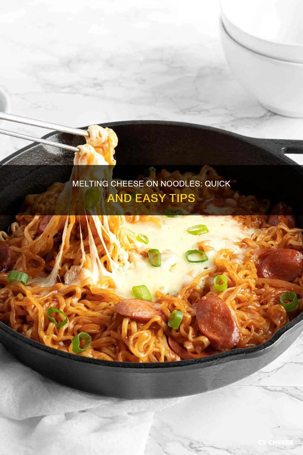 how to melt cheese on noodles