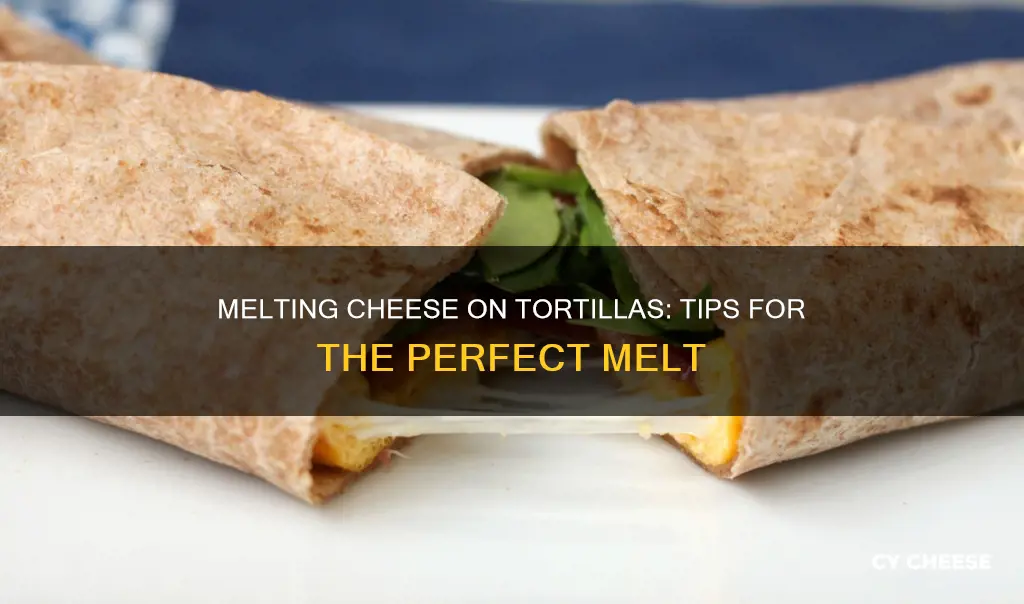 how to melt cheese on tortilla
